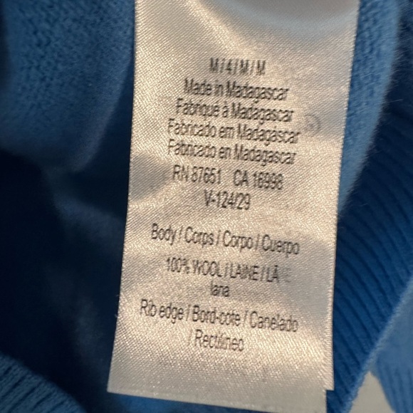 Lacoste Wool V Neck Sweater Mens Medium Logo Vintage Y2K Retro Preppy 80s 90s - Picture 8 of 8